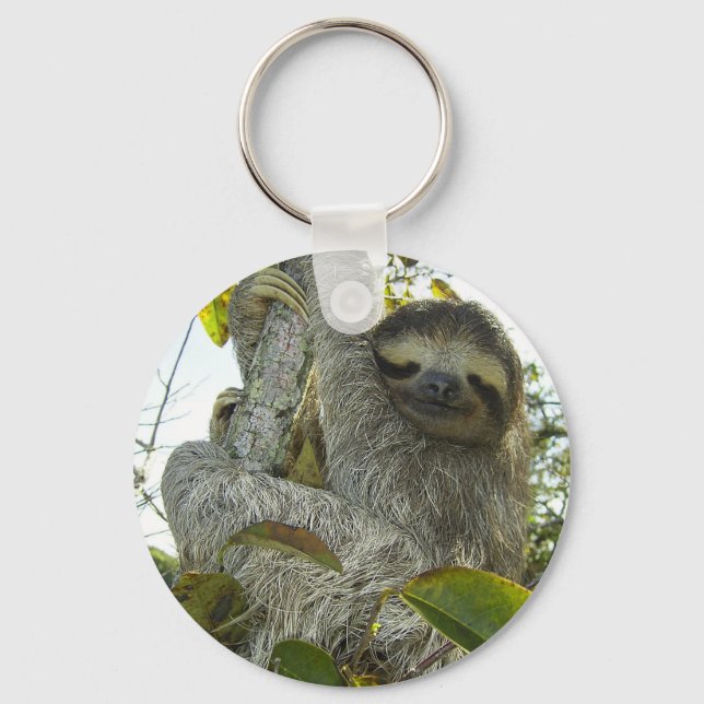 Live Life Like a Sloth Keychain (Front)