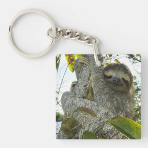 Live Life Like a Sloth Keychain
