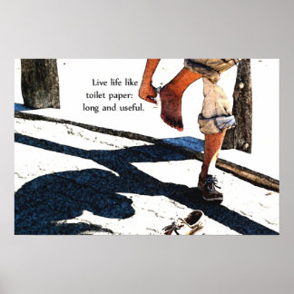 Live Life Like Toilet Paper Poster
