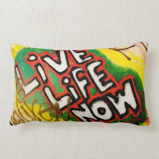Live Life Now Throw Pillow