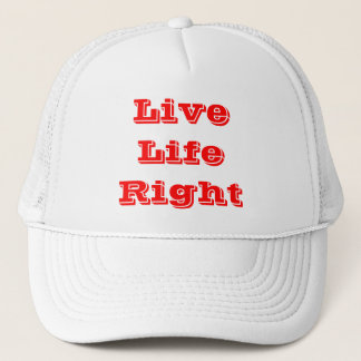 live life right trucker hat