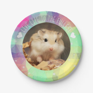 Live Life to the Fullest - Hammyville Hamsters Paper Plates