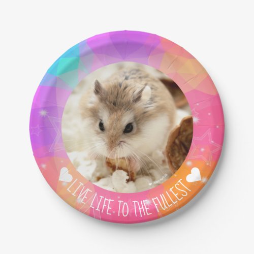 Live Life to the Fullest _ Hammyville Hamsters Paper Plates