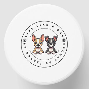 Live Like a Dog Be Brave Be Strong Mini Candle Favors