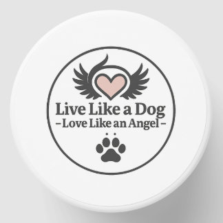 Live Like a Dog Love Like an Angel Mini Candle Favors