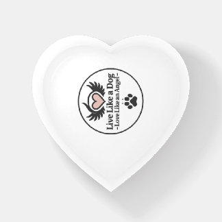 Live Like a Dog Love Like an Angel Paperweight