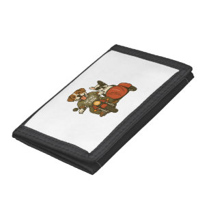 Live Like a Dog Motorcycle Tri-fold Wallet