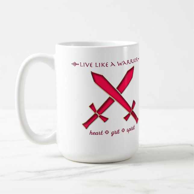 Live like a warrior mug (Left)