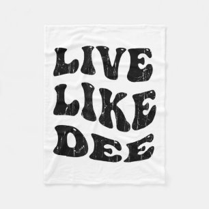 Live Like Dee, Cancer Awareness, Cancer Suprt Fleece Blanket