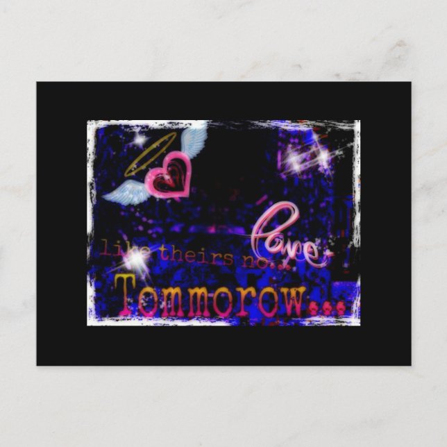 Live like.... Postcard (Front)