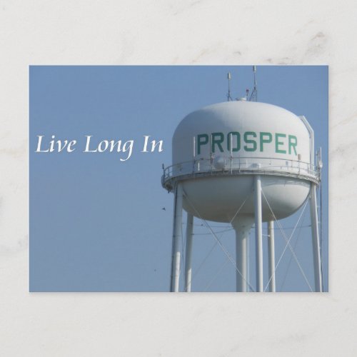 Live Long in Prosper TX Postcard