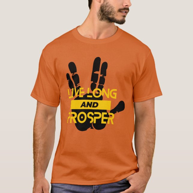 Live Long Prosper Salute T-Shirt (Front)