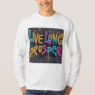 Live Long, Prosper - Star Sign Gesture T-Shirt