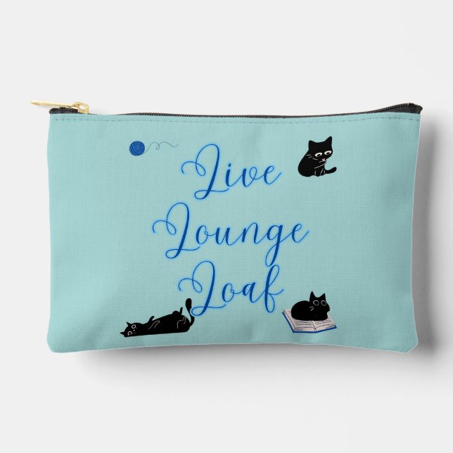 Live Lounge Loaf Cats Accessory Pouch (Front)