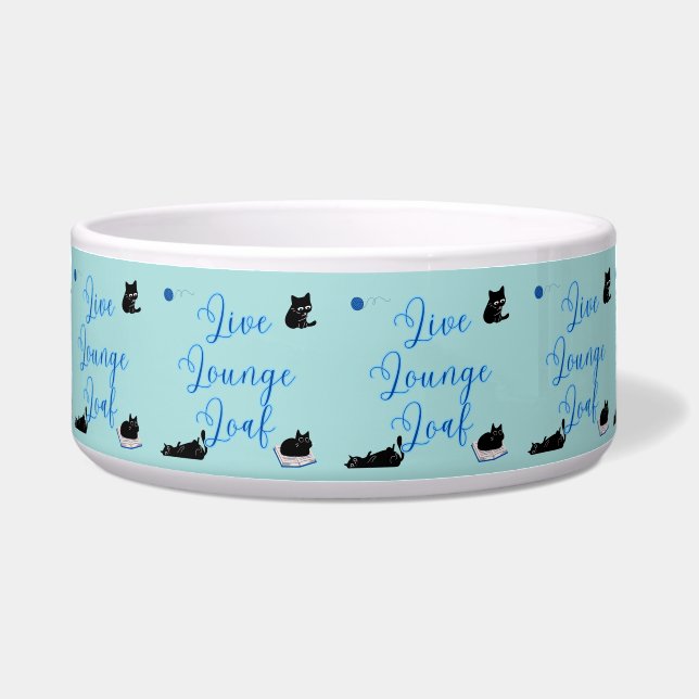 Live Lounge Loaf Cats Bowl (Front)