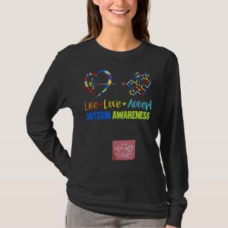 Live Love Accept Autism Awareness 3 T-Shirt