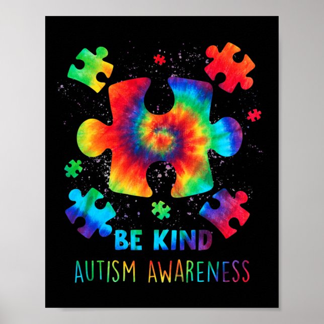 Live Love Accept Autism Awareness Support Acceptan Poster (Front)