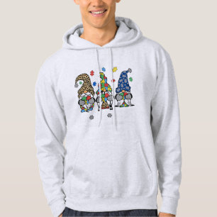 Live Love Accept Cute Gnome Autism Awareness Desig Hoodie