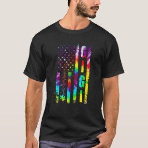 Live Love Accept Gigi Autism Awareness Tie Dye Aut T-Shirt