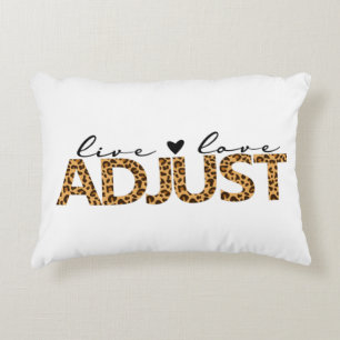 Live love adjust, chiropractic pillow, chiro accent pillow