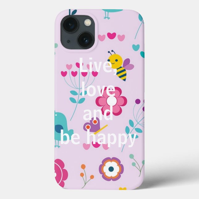 Live, Love and be happy Case-Mate iPhone Case (Back)
