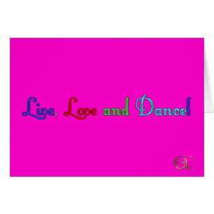 Live Love and Dance Cards