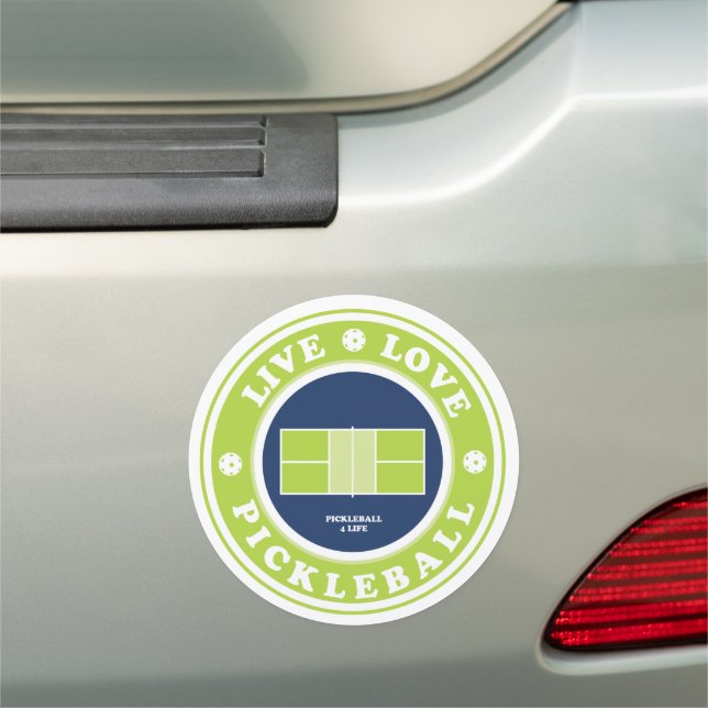 Live, love and pickleball car magnet (In Situ)