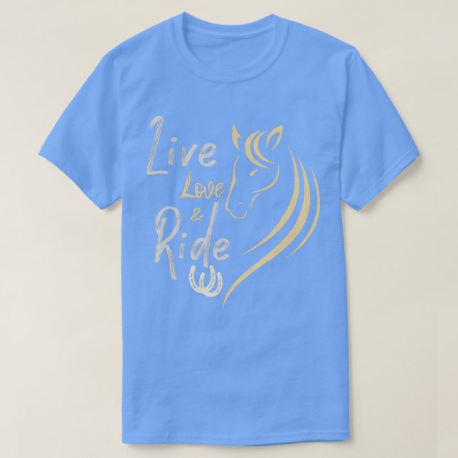 Live Love and Ride Horses Adult  kids t  T-Shirt (Design Front)