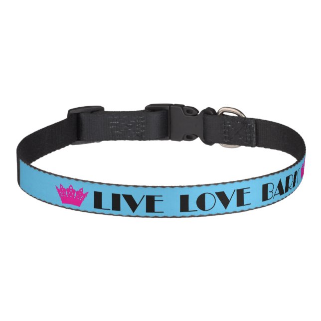 "LIVE LOVE BARK" PET COLLAR (Front)