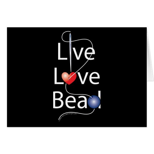 Live Love Bead Cards (Front Horizontal)