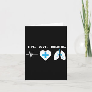 Live Love Breathe - Respiratory Therapist Gift  Card