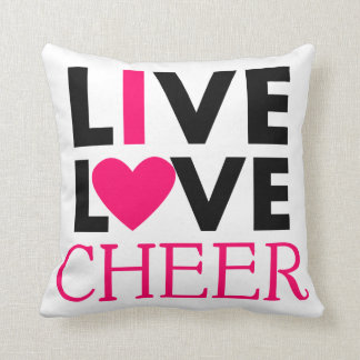 Live Love Cheer Pillow