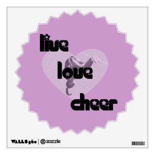 Live Love Cheer Wall Decal