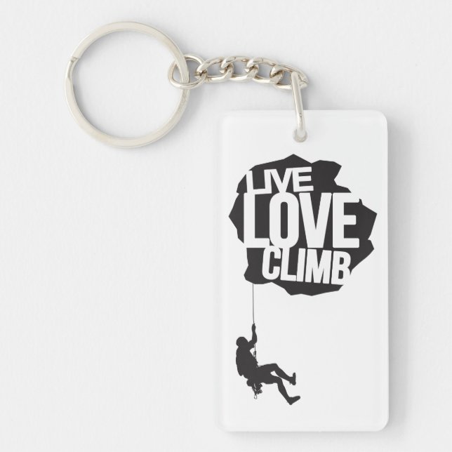 Live Love Climb | Climbing Keychain (Front)