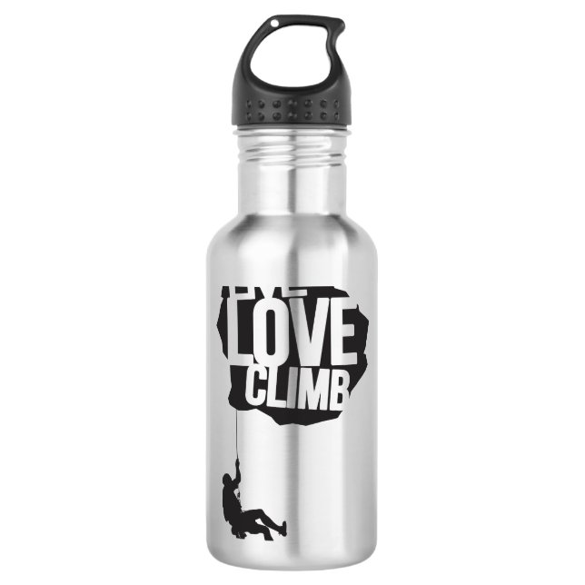 Live Love Climb | Climbing Water Bottle (Front)