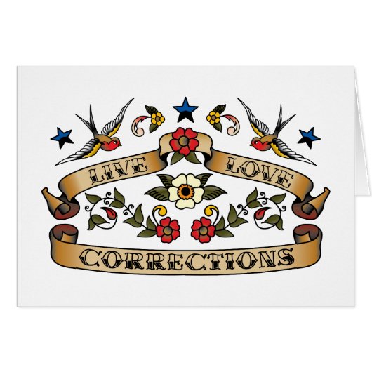 Live Love Corrections Cards (Front Horizontal)