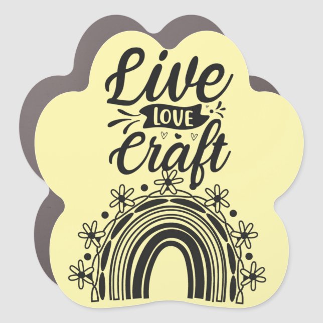 Live, Love, Craft- Magnet (Front)