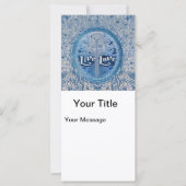 Live Love Cross Blue Tree of Life Pattern (Front)