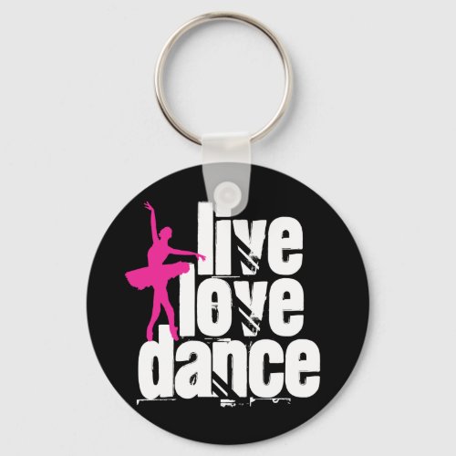 Live Love Dance Ballerina Keychain