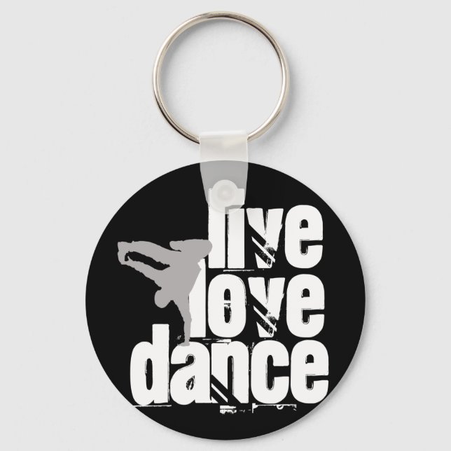 Live, Love, Dance Keychain (Front)