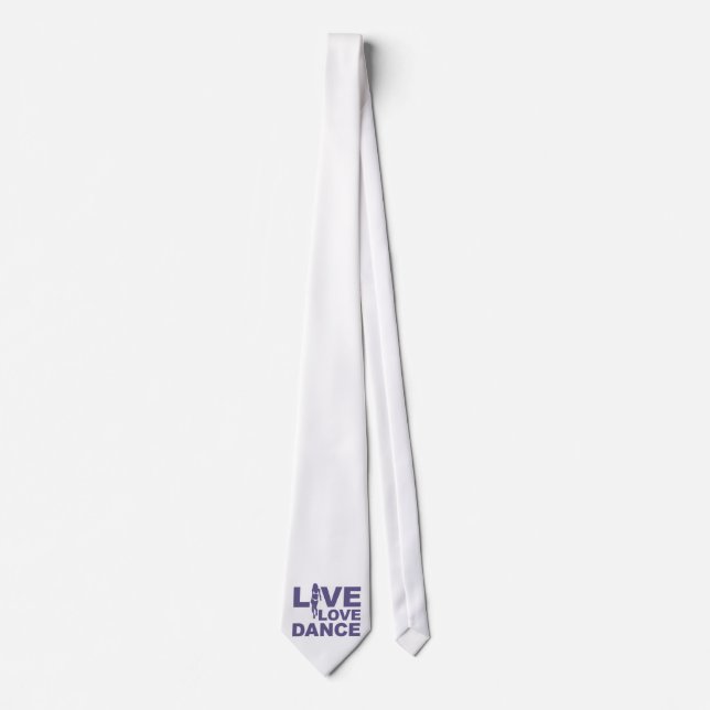 Live Love Dance Neck Tie (Front)