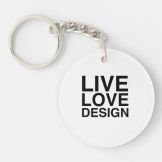Live Love Design Keychain