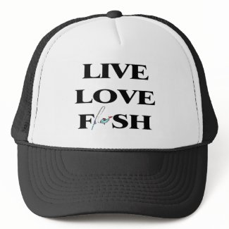 Live Love Fish hat