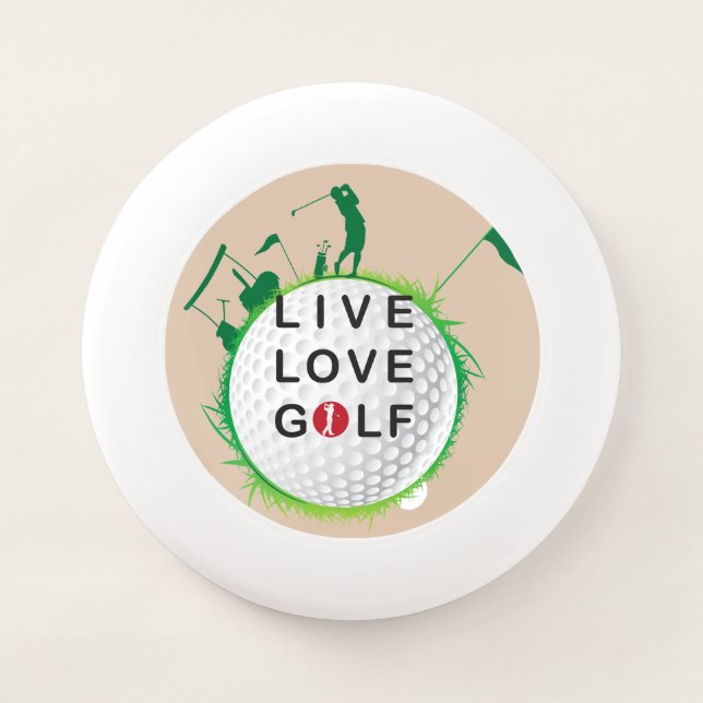 Live, love frisbee golf Hat. (Front)