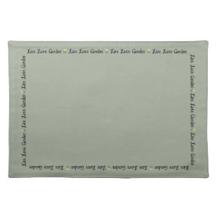 Live Love Garden Flower Placemat