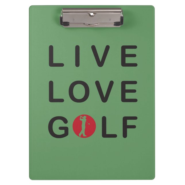 Live love golf clipboard (Front)