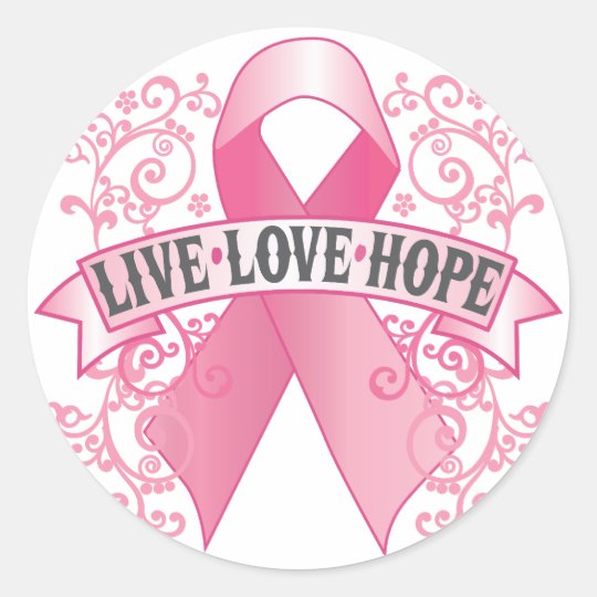 Live Love Hope Classic Round Sticker