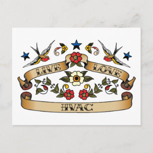 Live Love HVAC Postcard