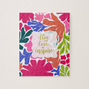 Live, Love, Inspire - Motivational Jigsaw Puzzle