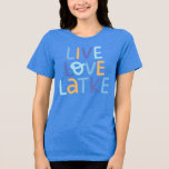 Live Love Latke Hanukkah Design Tri-Blend Shirt<br><div class="desc">Celebrate the joy of Hanukkah with this colorful "Live Love Latke" design. Featuring bright colors and playful typography,  this graphic is perfect for a variety of products,  from home decor to gifts. Add a touch of holiday spirit and deliciousness to your space with this fun and festive design.</div>